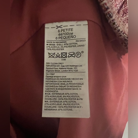 Banana Republic Tweed Dress Size Petite 6 - Picture 3 of 4